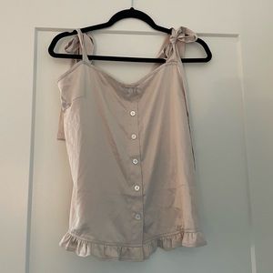 Worn once for a bachelorette party. Champagne satin feel pj’s